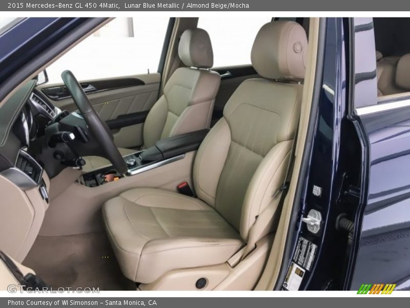 Lunar Blue Metallic / Almond Beige/Mocha 2015 Mercedes-Benz GL 450 4Matic