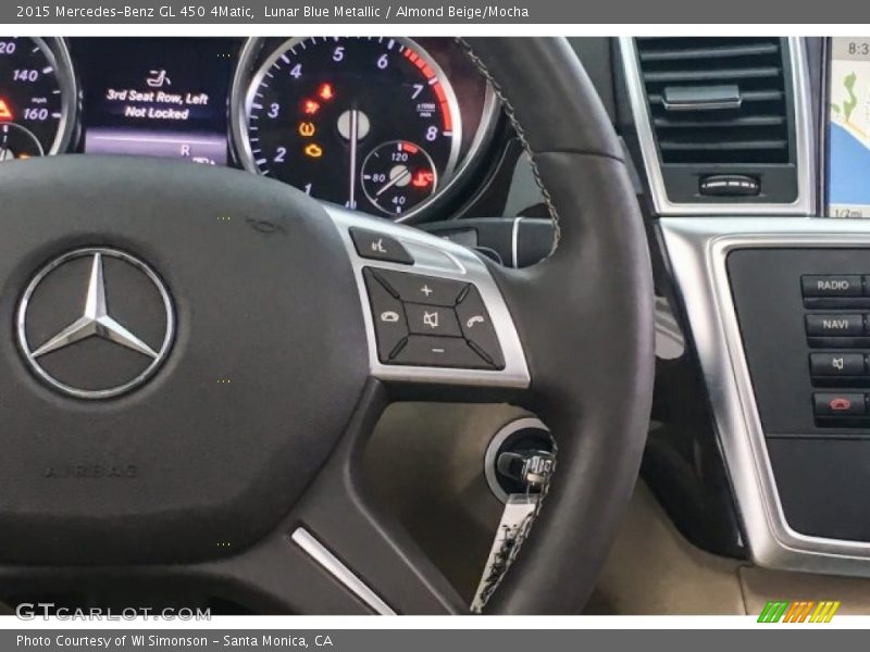 Lunar Blue Metallic / Almond Beige/Mocha 2015 Mercedes-Benz GL 450 4Matic