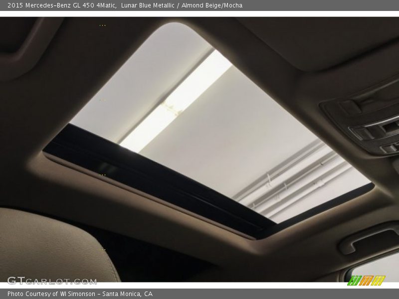Lunar Blue Metallic / Almond Beige/Mocha 2015 Mercedes-Benz GL 450 4Matic
