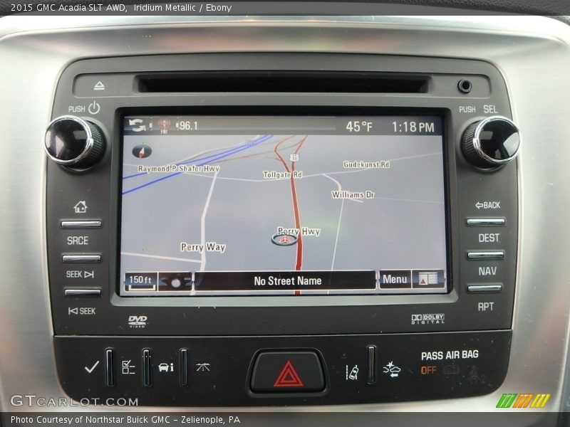 Iridium Metallic / Ebony 2015 GMC Acadia SLT AWD