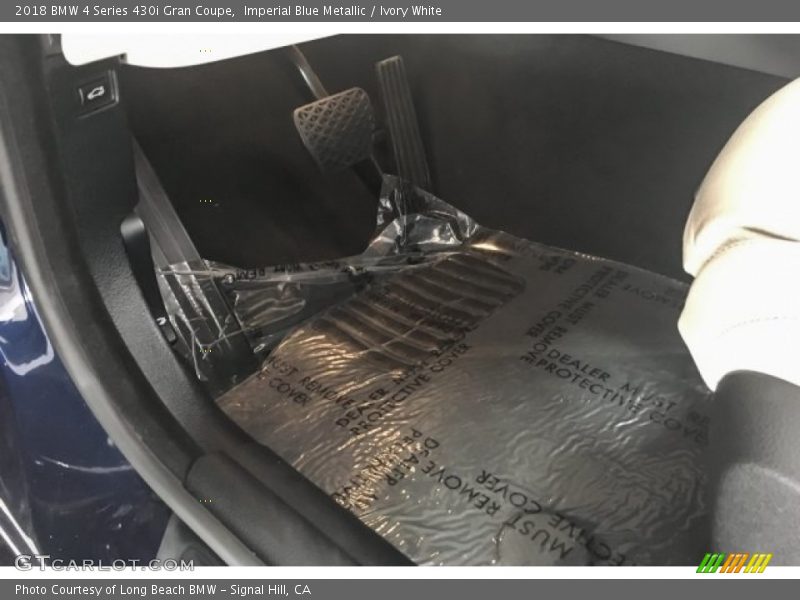 Imperial Blue Metallic / Ivory White 2018 BMW 4 Series 430i Gran Coupe
