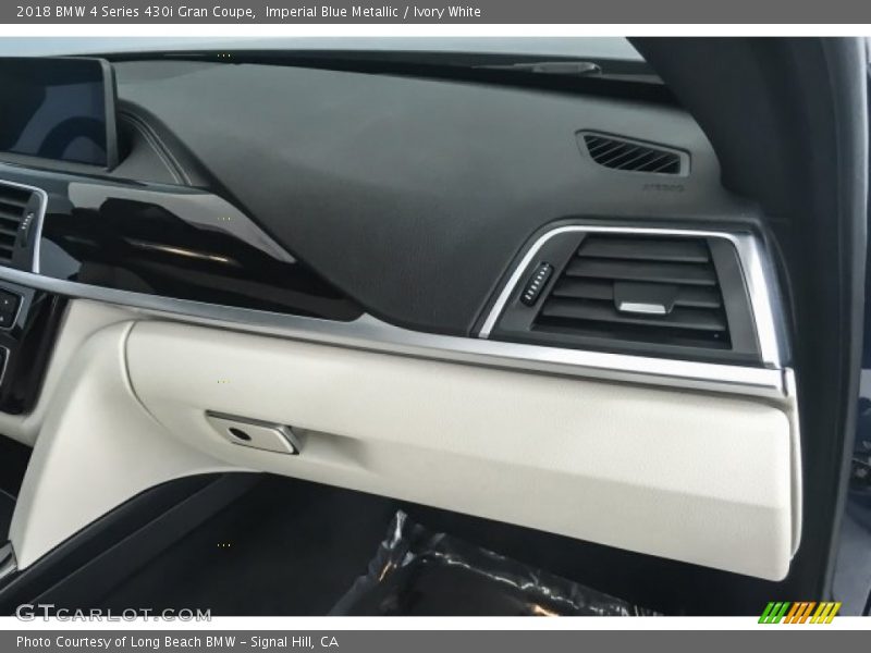 Imperial Blue Metallic / Ivory White 2018 BMW 4 Series 430i Gran Coupe