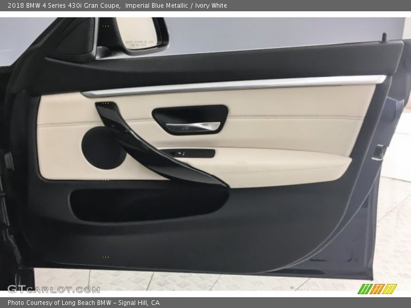 Imperial Blue Metallic / Ivory White 2018 BMW 4 Series 430i Gran Coupe