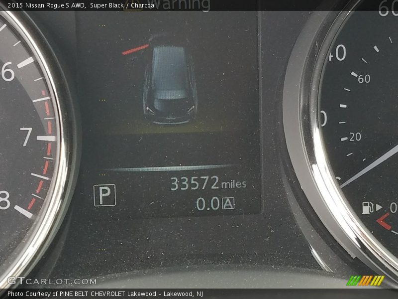 Super Black / Charcoal 2015 Nissan Rogue S AWD