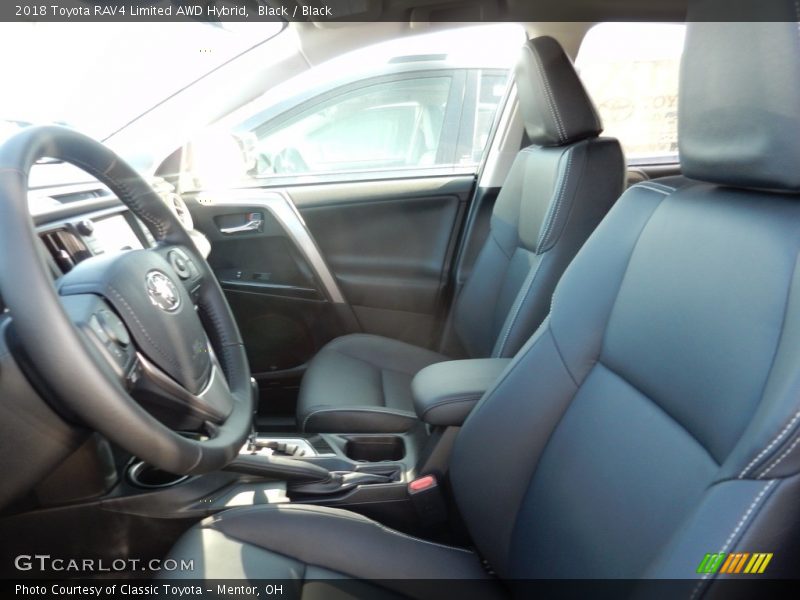 Black / Black 2018 Toyota RAV4 Limited AWD Hybrid