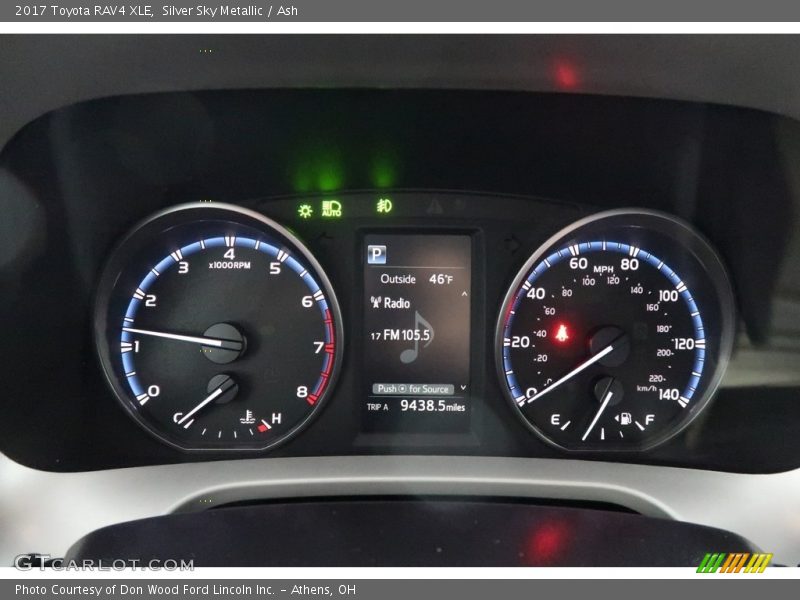 Silver Sky Metallic / Ash 2017 Toyota RAV4 XLE