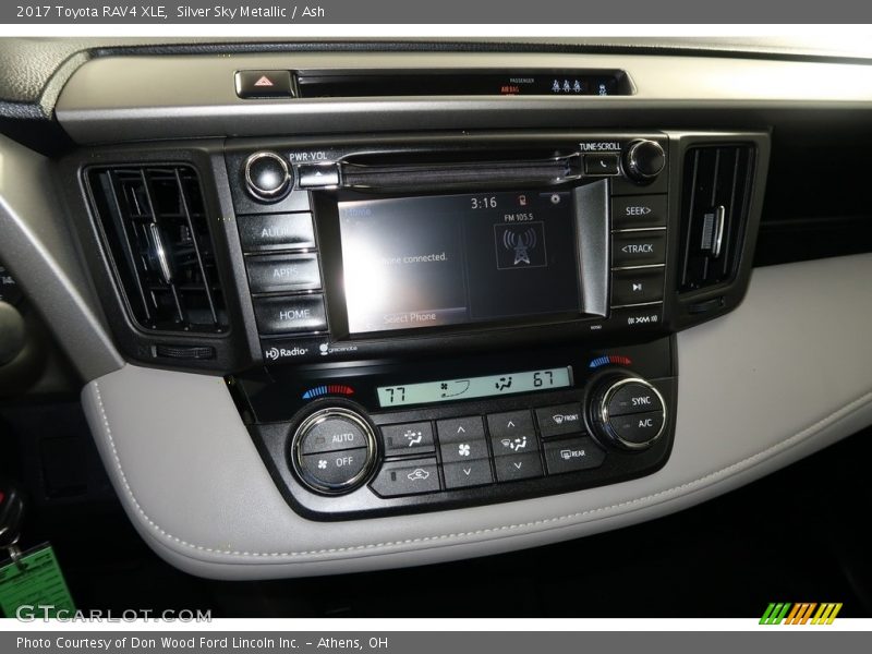 Silver Sky Metallic / Ash 2017 Toyota RAV4 XLE
