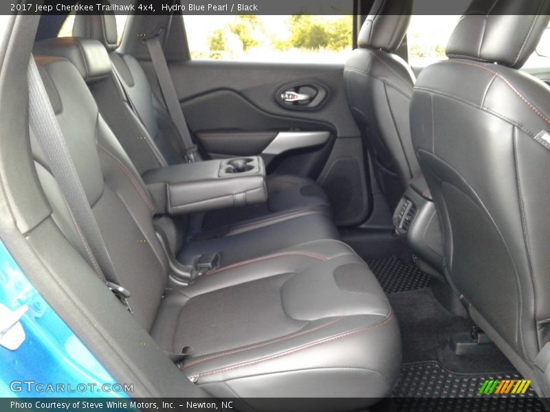 Hydro Blue Pearl / Black 2017 Jeep Cherokee Trailhawk 4x4