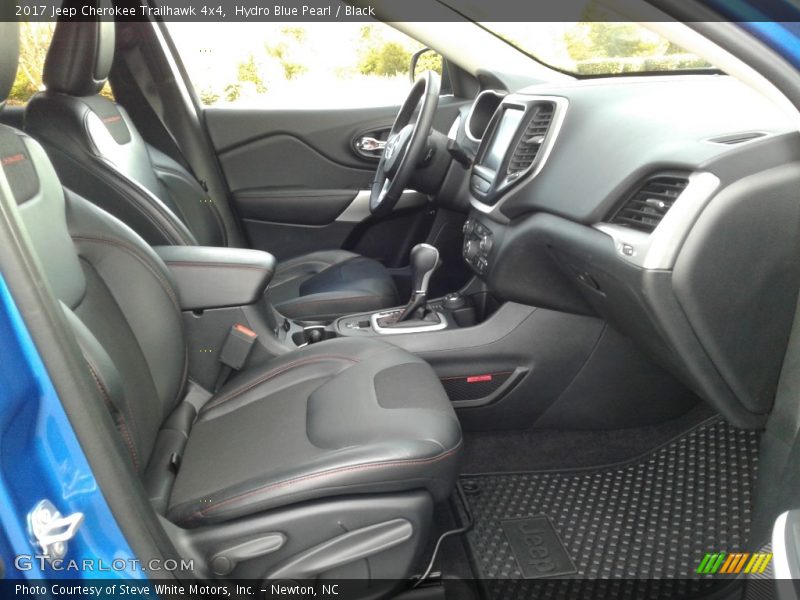 Hydro Blue Pearl / Black 2017 Jeep Cherokee Trailhawk 4x4