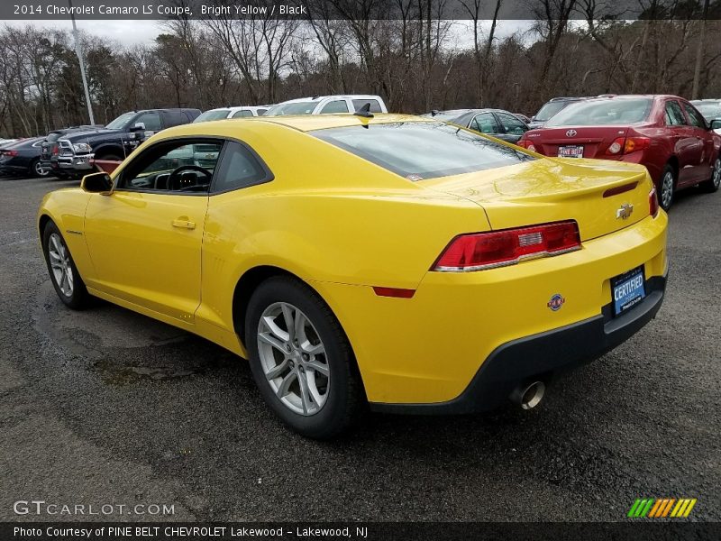 Bright Yellow / Black 2014 Chevrolet Camaro LS Coupe