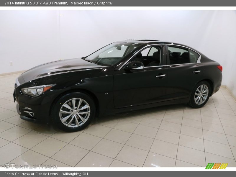 Malbec Black / Graphite 2014 Infiniti Q 50 3.7 AWD Premium