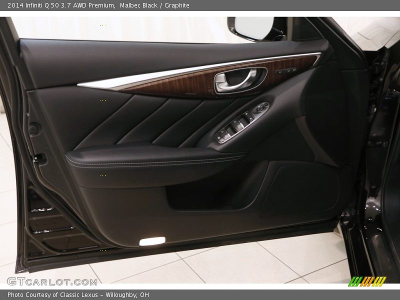 Malbec Black / Graphite 2014 Infiniti Q 50 3.7 AWD Premium