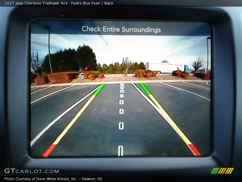 Hydro Blue Pearl / Black 2017 Jeep Cherokee Trailhawk 4x4