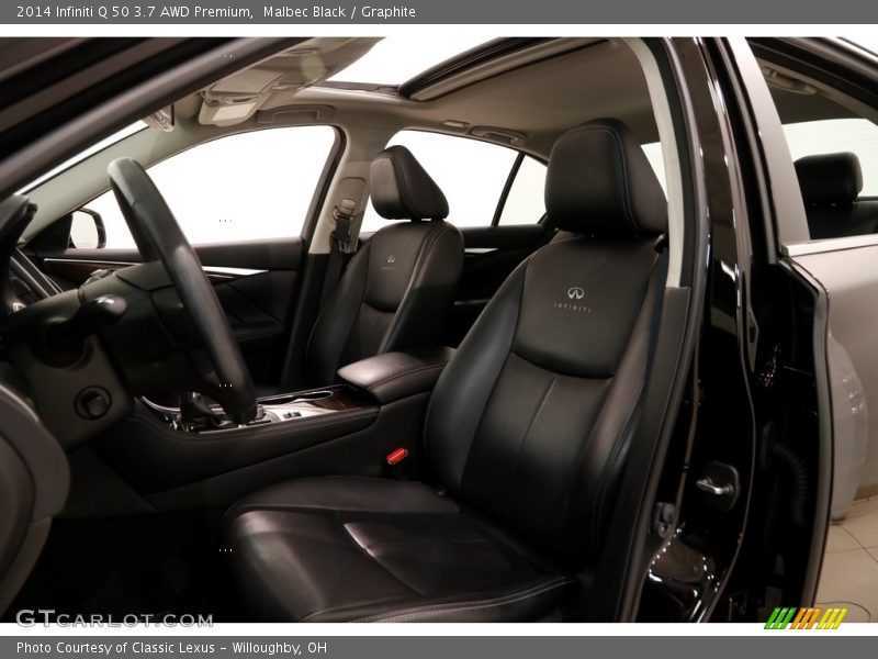 Malbec Black / Graphite 2014 Infiniti Q 50 3.7 AWD Premium