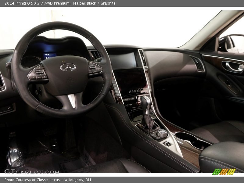 Malbec Black / Graphite 2014 Infiniti Q 50 3.7 AWD Premium
