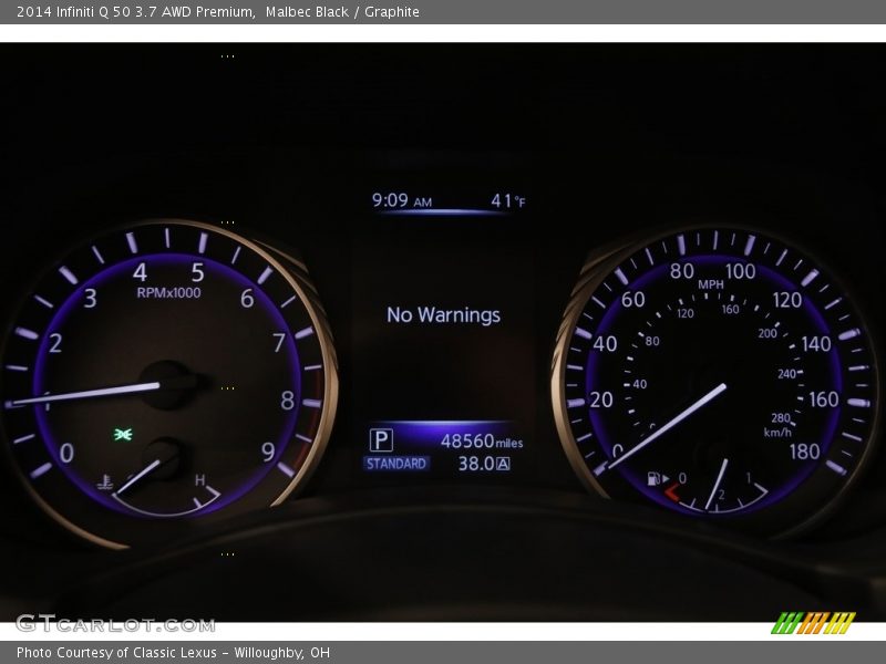 Malbec Black / Graphite 2014 Infiniti Q 50 3.7 AWD Premium