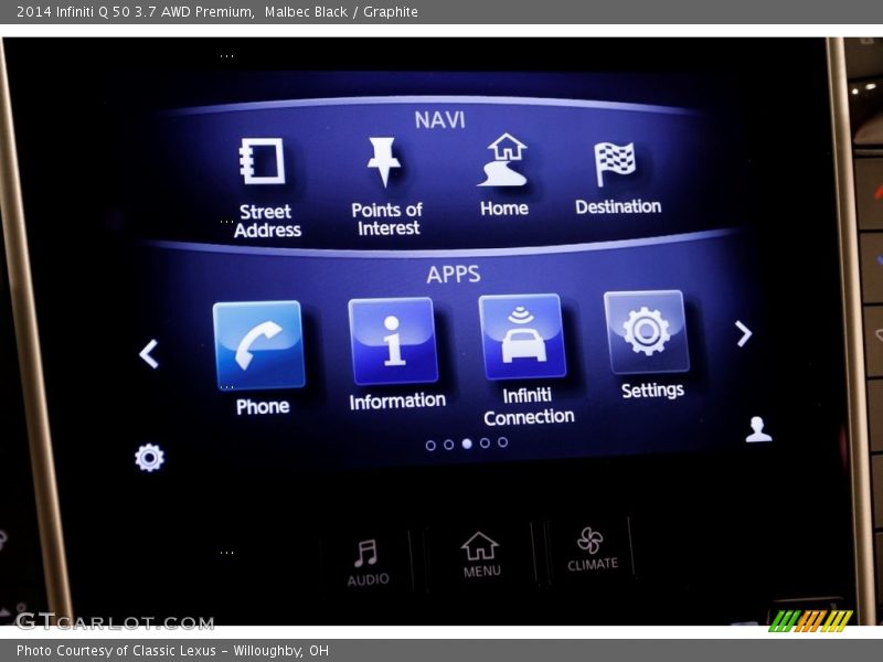 Malbec Black / Graphite 2014 Infiniti Q 50 3.7 AWD Premium