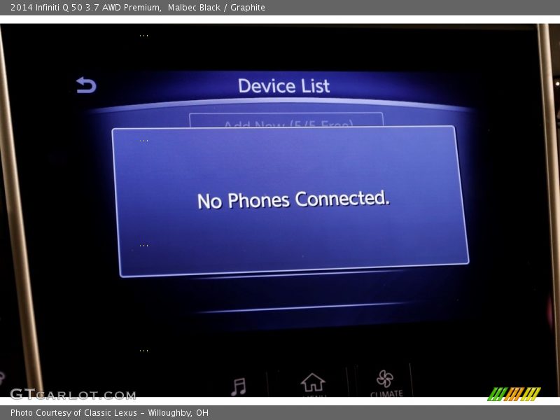 Malbec Black / Graphite 2014 Infiniti Q 50 3.7 AWD Premium