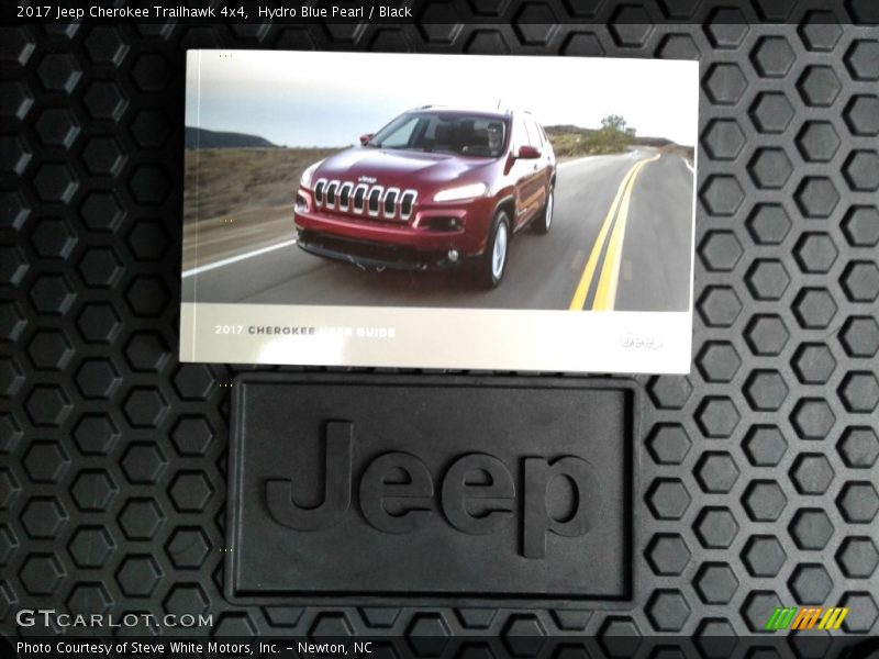 Hydro Blue Pearl / Black 2017 Jeep Cherokee Trailhawk 4x4