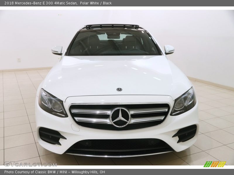 Polar White / Black 2018 Mercedes-Benz E 300 4Matic Sedan