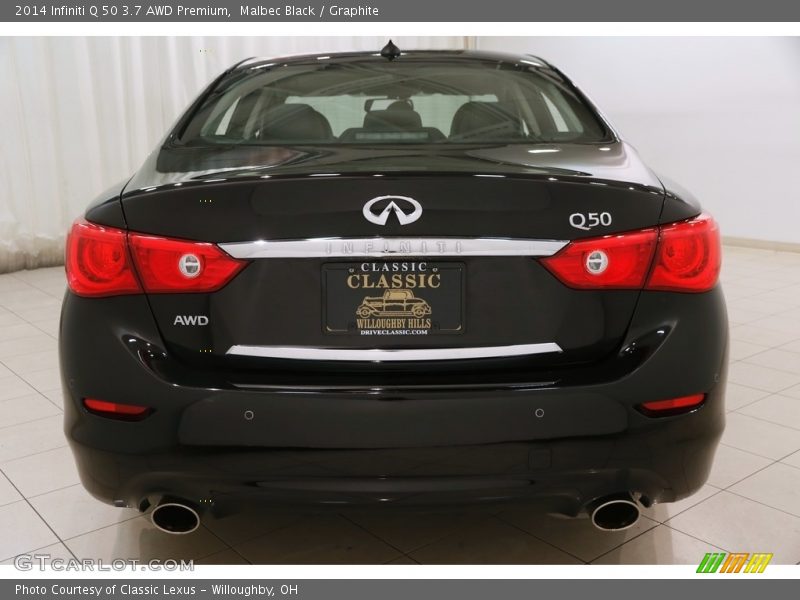 Malbec Black / Graphite 2014 Infiniti Q 50 3.7 AWD Premium