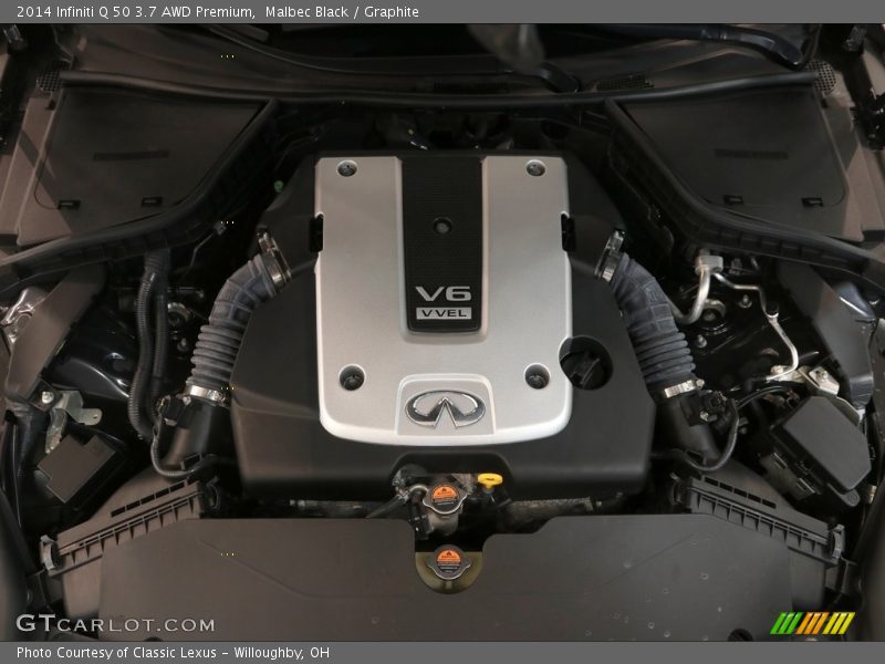 Malbec Black / Graphite 2014 Infiniti Q 50 3.7 AWD Premium