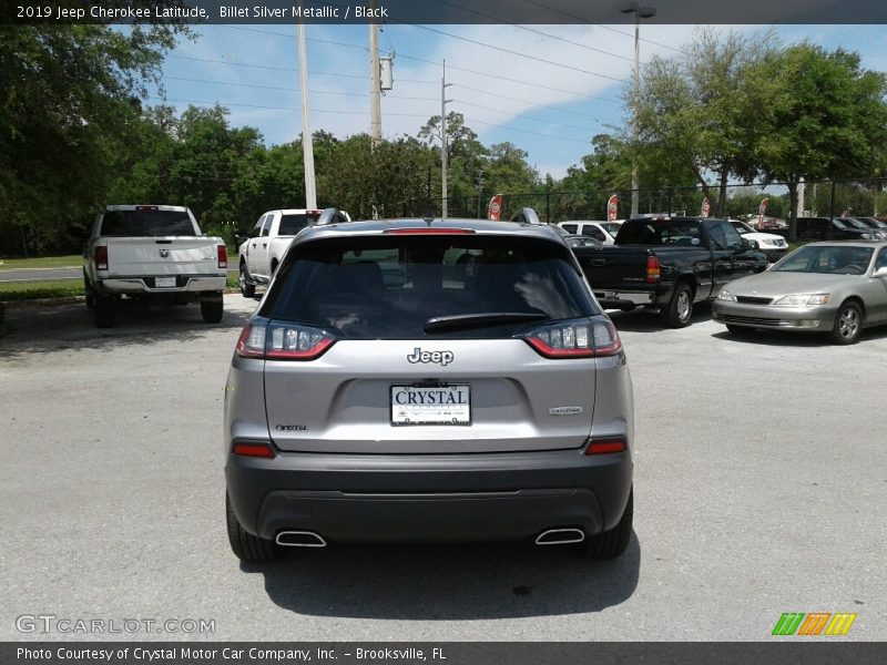 Billet Silver Metallic / Black 2019 Jeep Cherokee Latitude