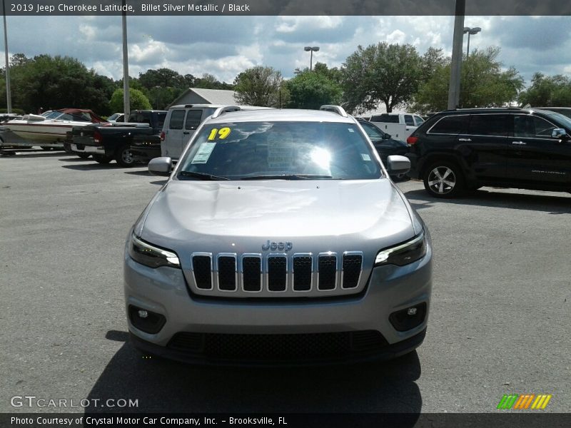 Billet Silver Metallic / Black 2019 Jeep Cherokee Latitude
