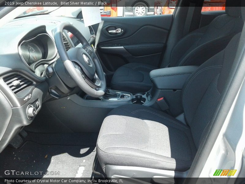 Billet Silver Metallic / Black 2019 Jeep Cherokee Latitude