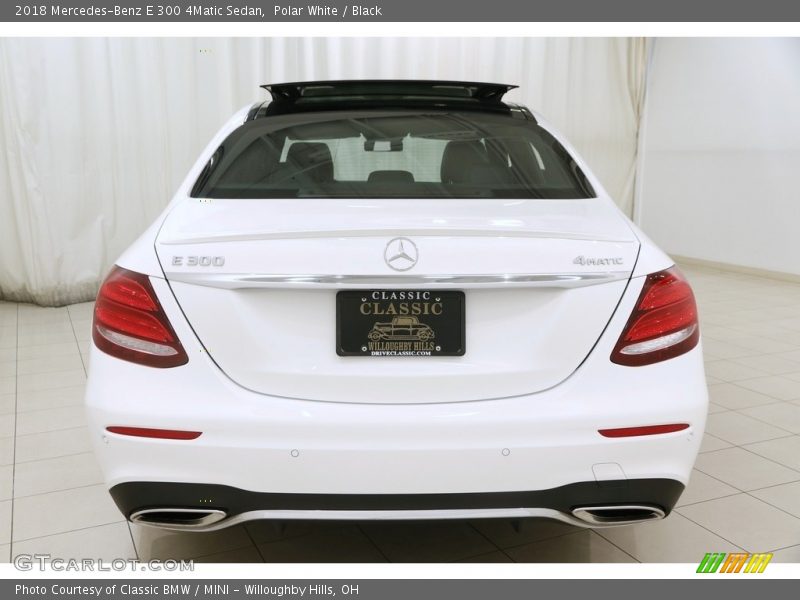 Polar White / Black 2018 Mercedes-Benz E 300 4Matic Sedan