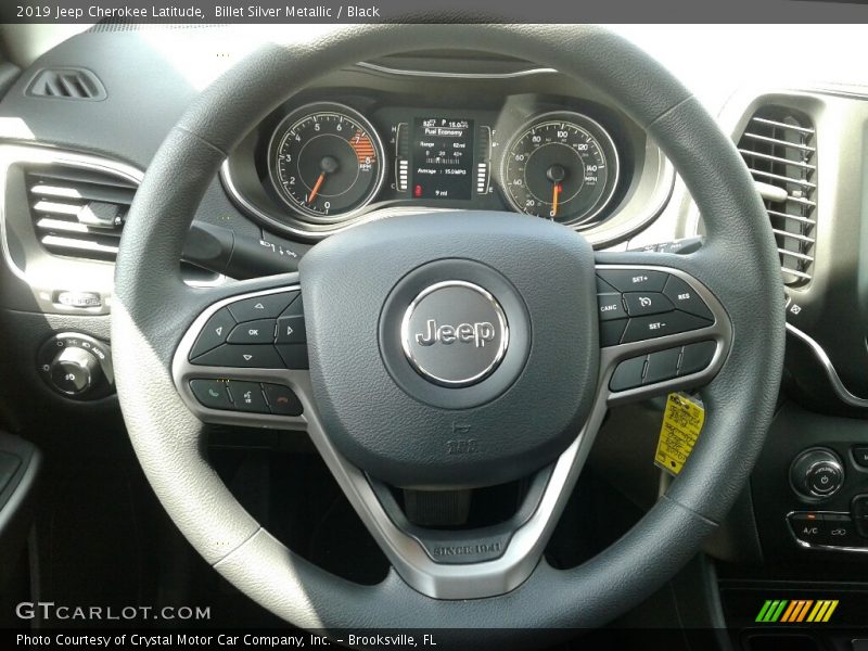 Billet Silver Metallic / Black 2019 Jeep Cherokee Latitude