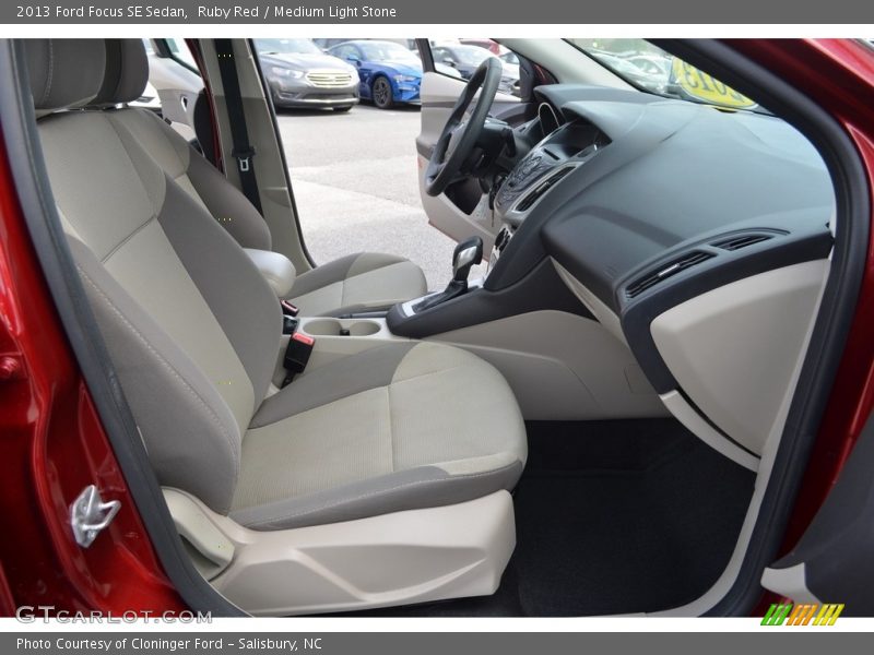 Ruby Red / Medium Light Stone 2013 Ford Focus SE Sedan