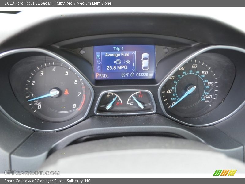 Ruby Red / Medium Light Stone 2013 Ford Focus SE Sedan