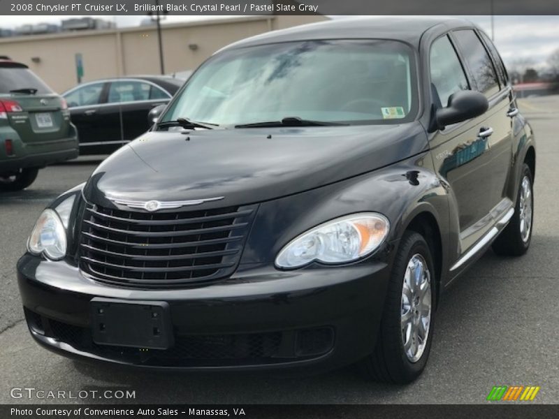 Brilliant Black Crystal Pearl / Pastel Slate Gray 2008 Chrysler PT Cruiser LX