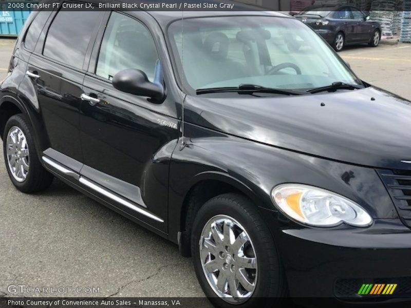 Brilliant Black Crystal Pearl / Pastel Slate Gray 2008 Chrysler PT Cruiser LX