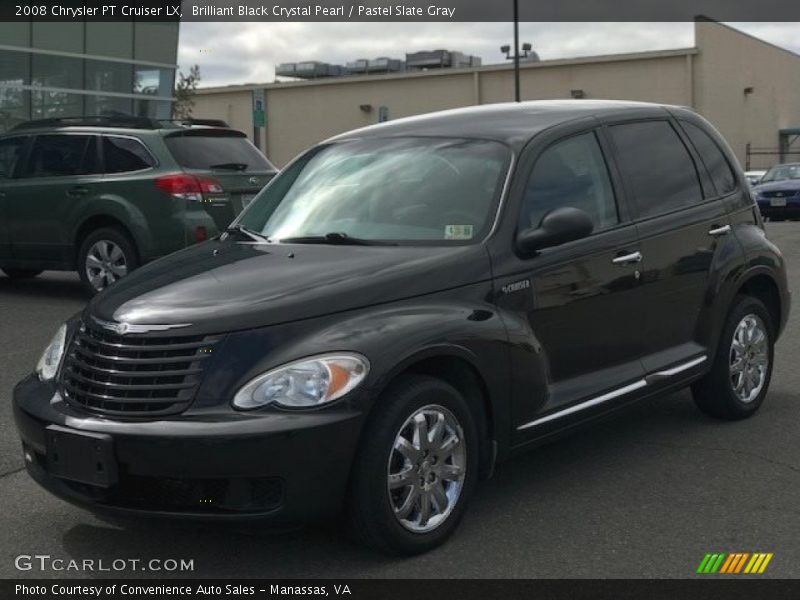 Brilliant Black Crystal Pearl / Pastel Slate Gray 2008 Chrysler PT Cruiser LX