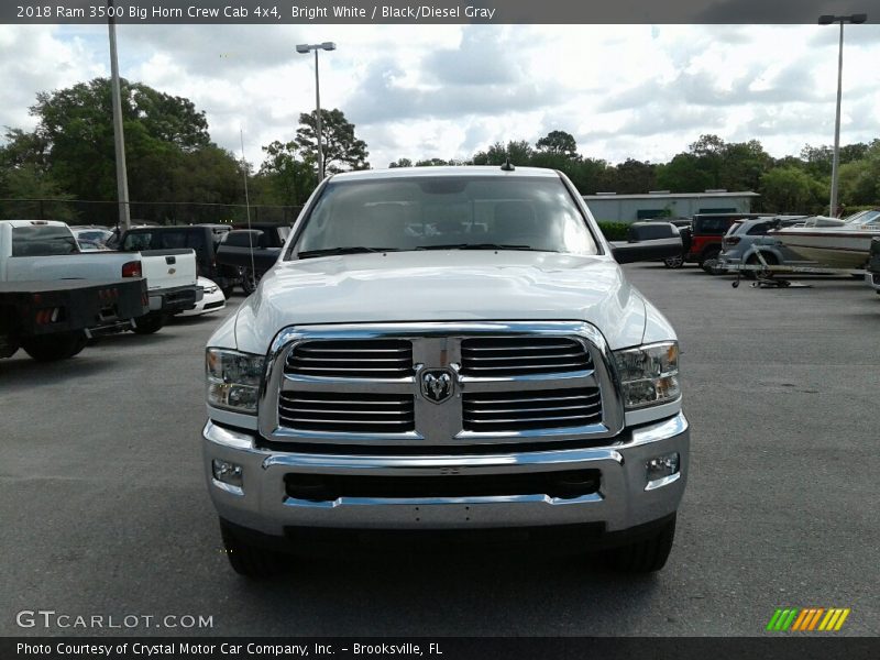 Bright White / Black/Diesel Gray 2018 Ram 3500 Big Horn Crew Cab 4x4