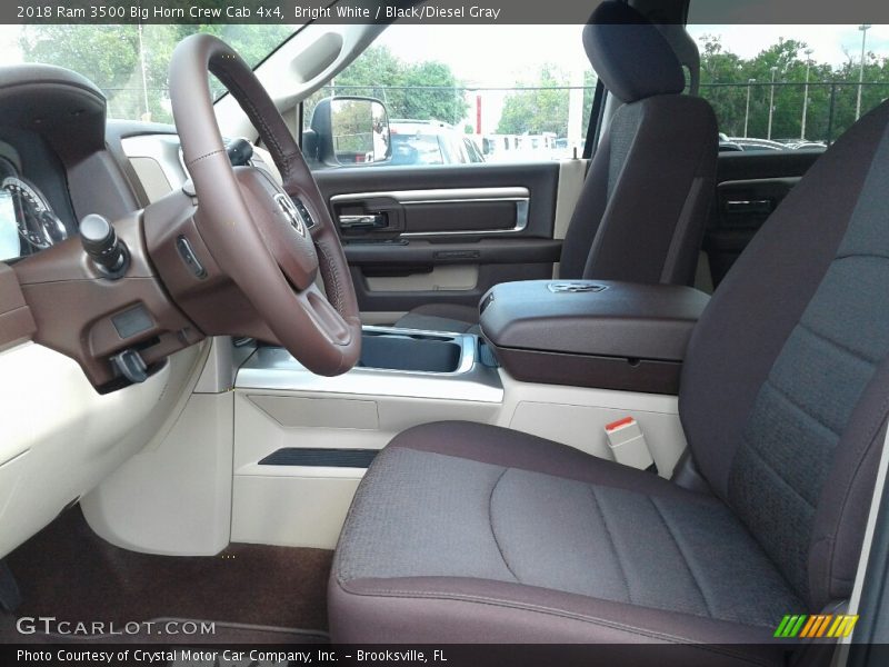 Bright White / Black/Diesel Gray 2018 Ram 3500 Big Horn Crew Cab 4x4