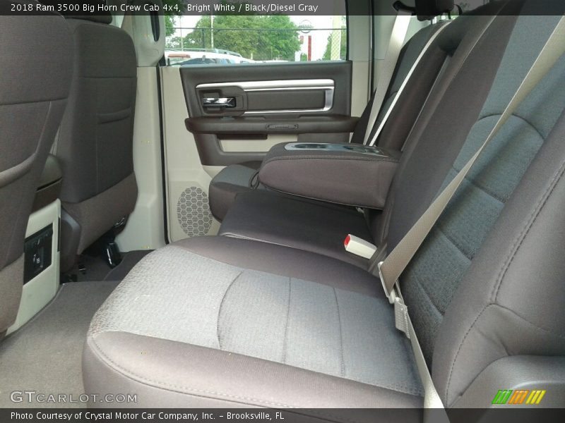 Bright White / Black/Diesel Gray 2018 Ram 3500 Big Horn Crew Cab 4x4