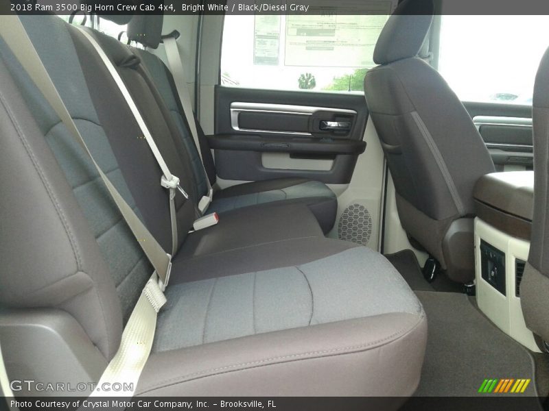 Bright White / Black/Diesel Gray 2018 Ram 3500 Big Horn Crew Cab 4x4