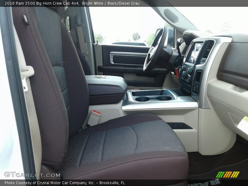 Bright White / Black/Diesel Gray 2018 Ram 3500 Big Horn Crew Cab 4x4