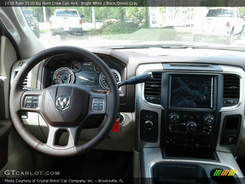 Bright White / Black/Diesel Gray 2018 Ram 3500 Big Horn Crew Cab 4x4