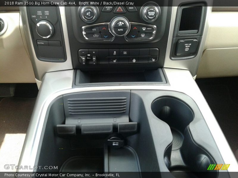 Bright White / Black/Diesel Gray 2018 Ram 3500 Big Horn Crew Cab 4x4