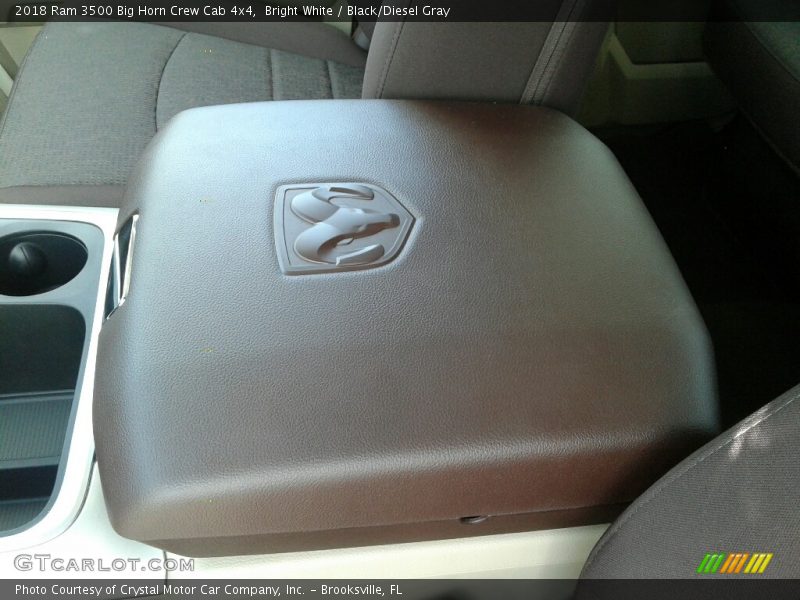 Bright White / Black/Diesel Gray 2018 Ram 3500 Big Horn Crew Cab 4x4