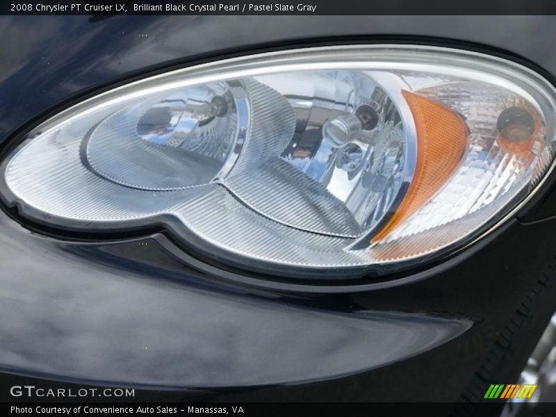 Brilliant Black Crystal Pearl / Pastel Slate Gray 2008 Chrysler PT Cruiser LX