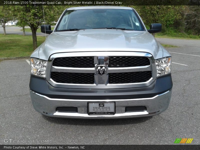 Bright Silver Metallic / Black/Diesel Gray 2018 Ram 1500 Tradesman Quad Cab