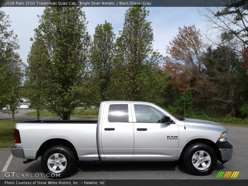 Bright Silver Metallic / Black/Diesel Gray 2018 Ram 1500 Tradesman Quad Cab