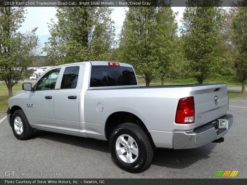 Bright Silver Metallic / Black/Diesel Gray 2018 Ram 1500 Tradesman Quad Cab