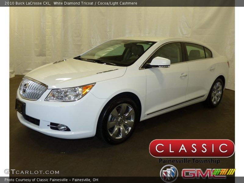 White Diamond Tricoat / Cocoa/Light Cashmere 2010 Buick LaCrosse CXL