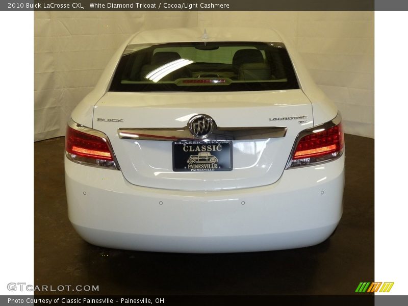White Diamond Tricoat / Cocoa/Light Cashmere 2010 Buick LaCrosse CXL